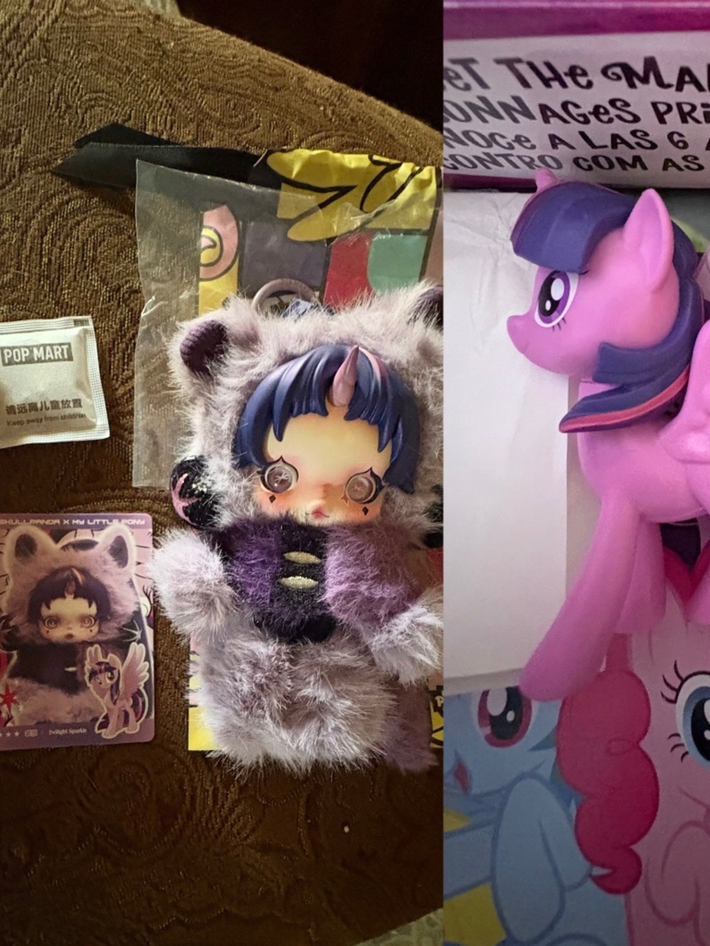 BRAND NEW SKULLPANDA from My Little Pony Series, "Twilight Sparkle" & figurine!